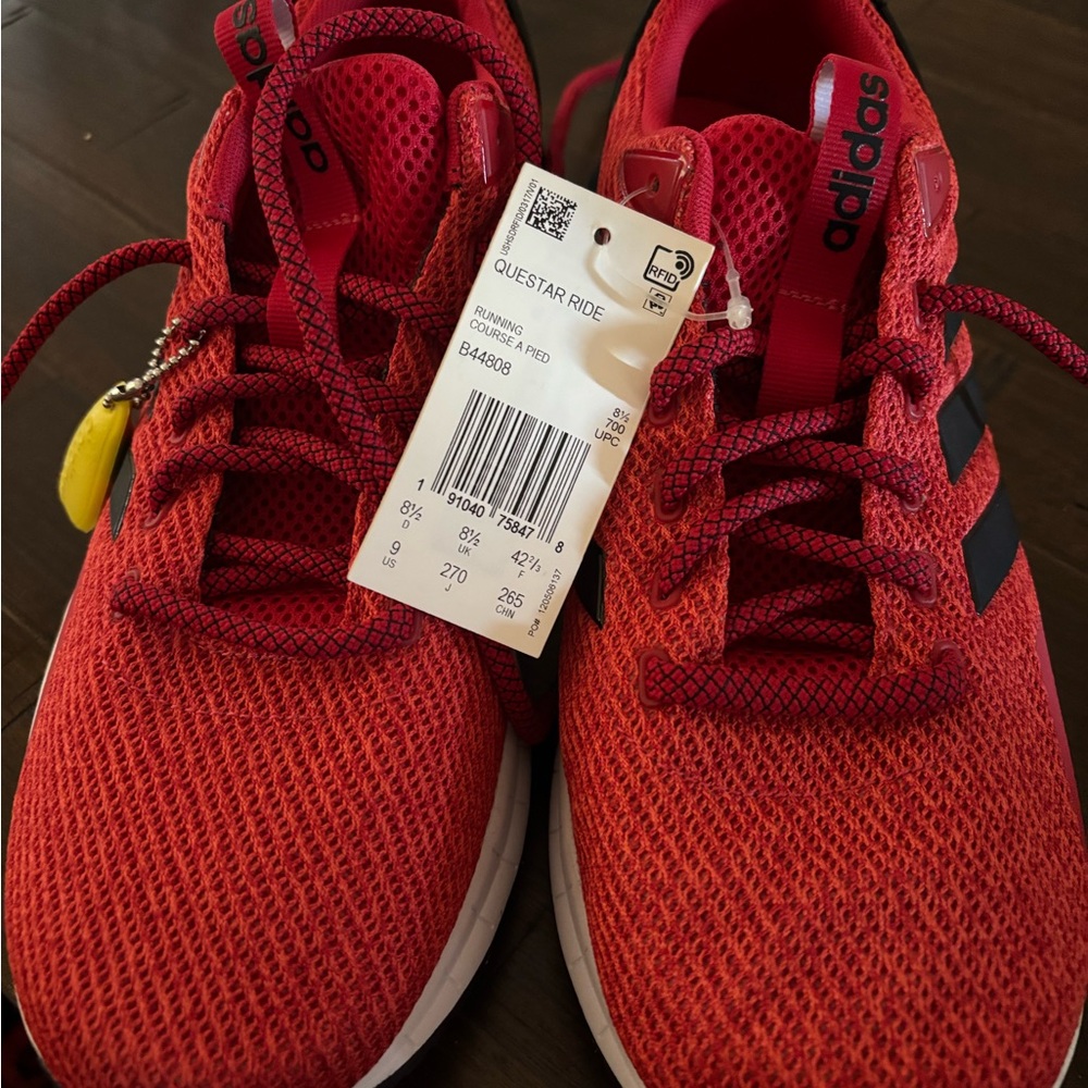 Adidas  Red and Black Sneakers